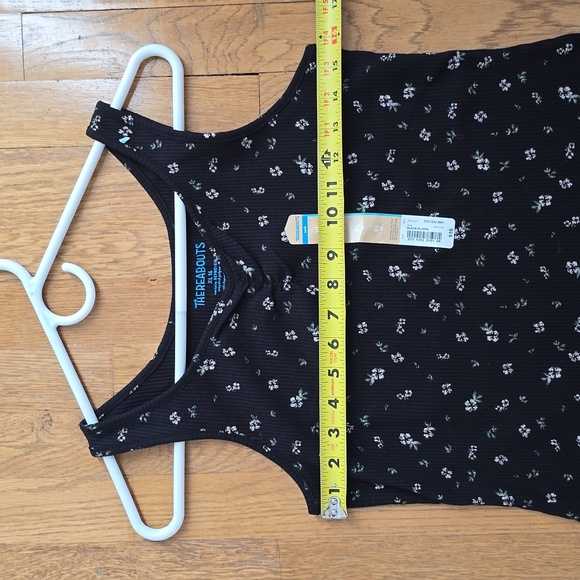 THEREABOUTS GIRLS BLACK FLORAL SUMMER TANK TOP SIZE XL - Picture 6 of 9
